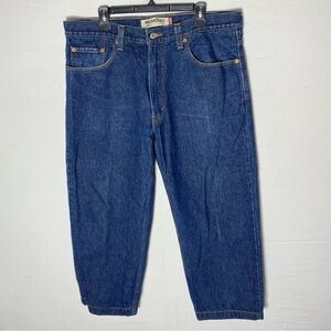 Vintage 90s Levi’s 550 Relaxed Fit Dark Wash Blue Jeans 38